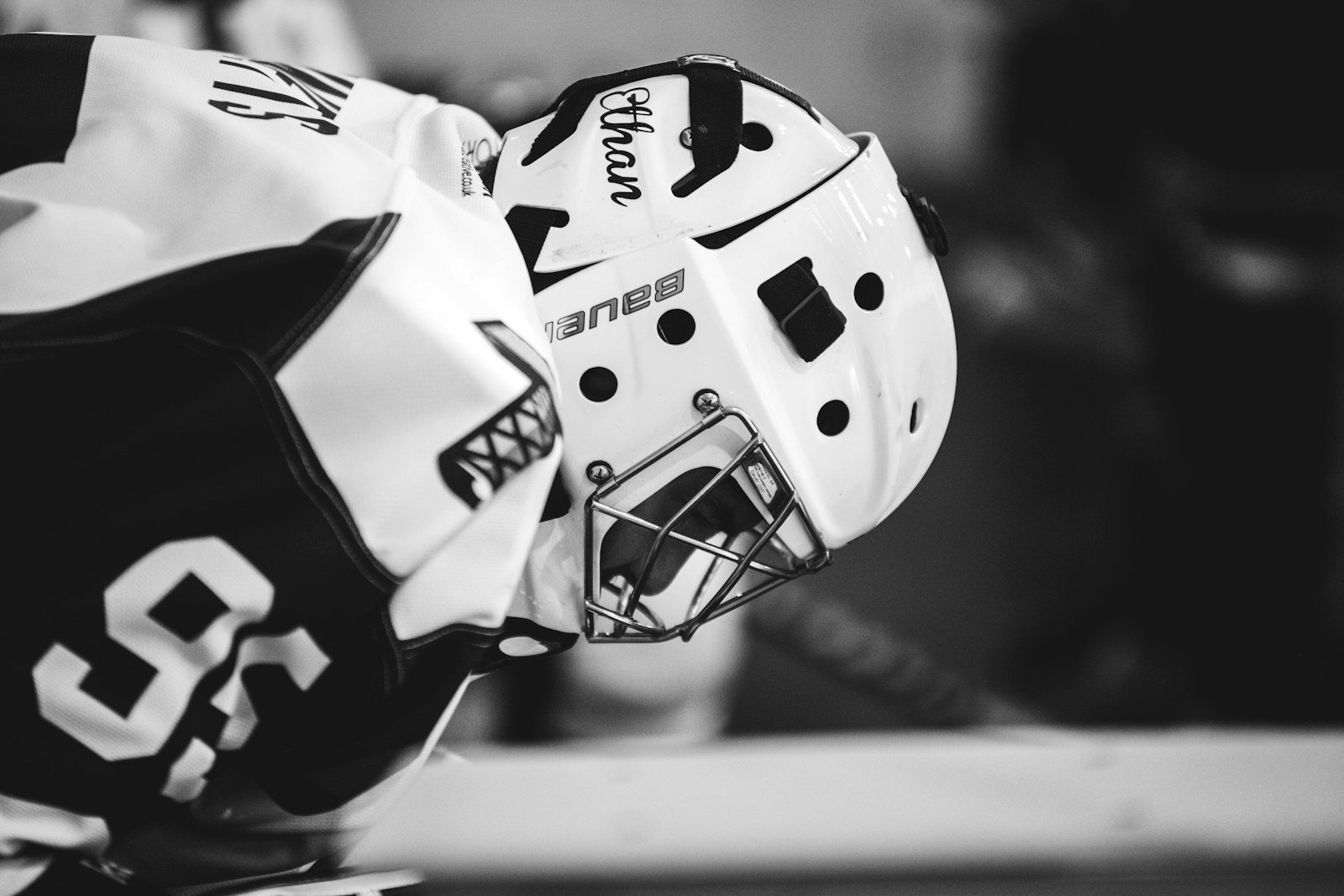 Hockey Goalie Confirmation Before Puck Drop